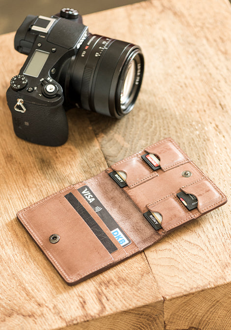 cooph-card-holder-light-brown-with-camera-promo-image
