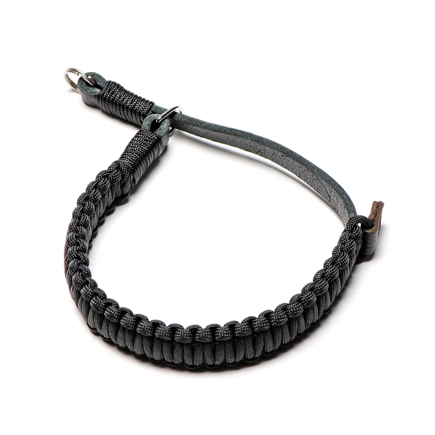 Black Leica Paracord Hand Strap in a loop 