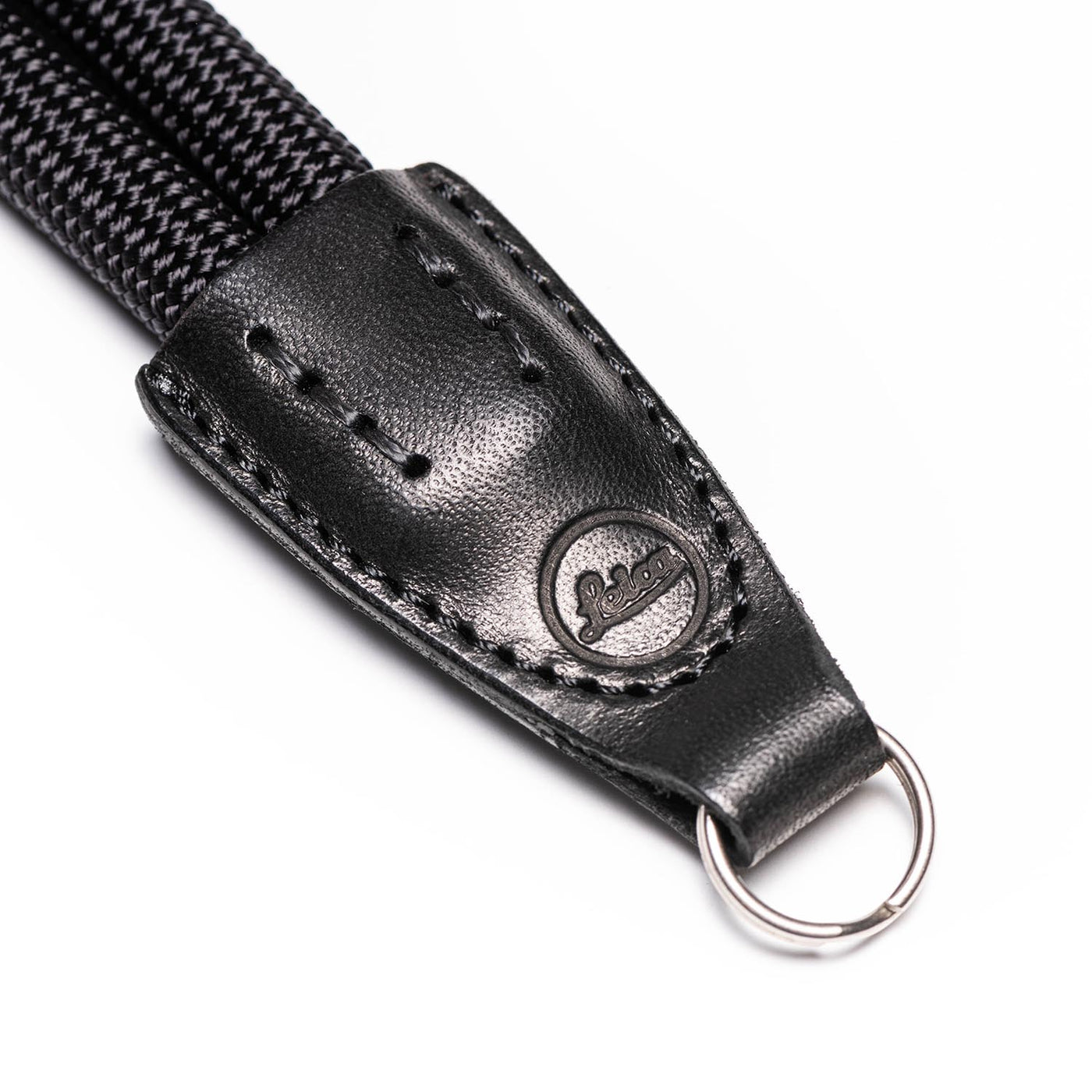 Leather end to Leica Double Rope Strap with steel ring 