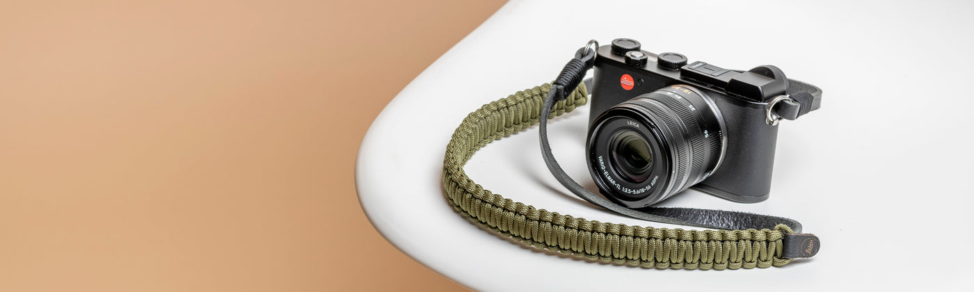 cooph-collab-leica-paracord-strap-olive-hero-image