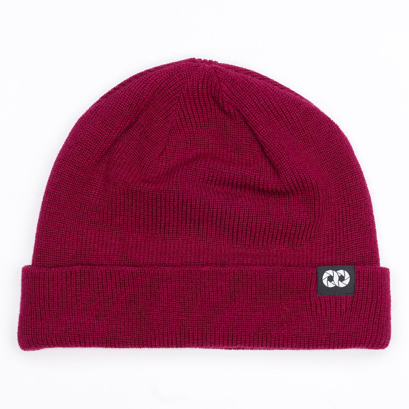 Berry beanie with cooph logo on a white background 
