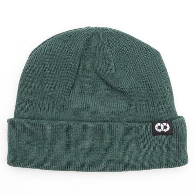 Moss edc beanie with cooph logo on a white background 