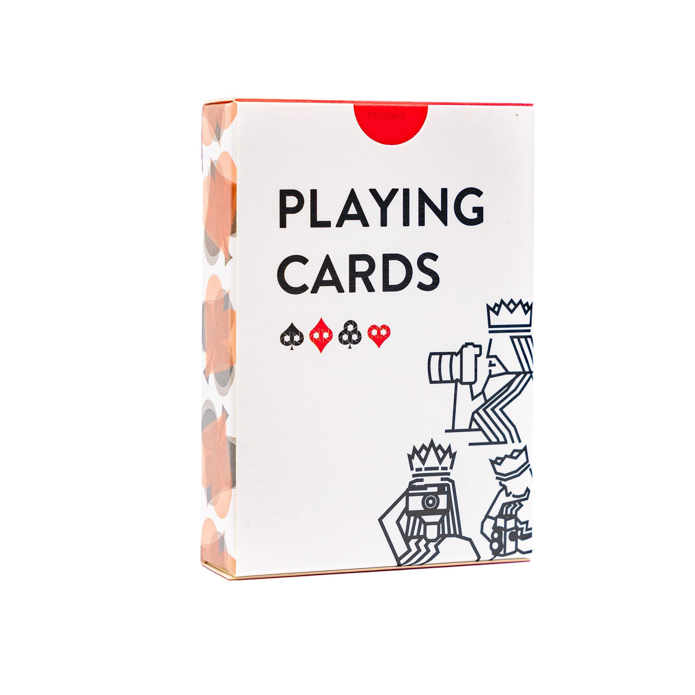 Cooph playing cards with original box art illustration of a king queen and a jack. 