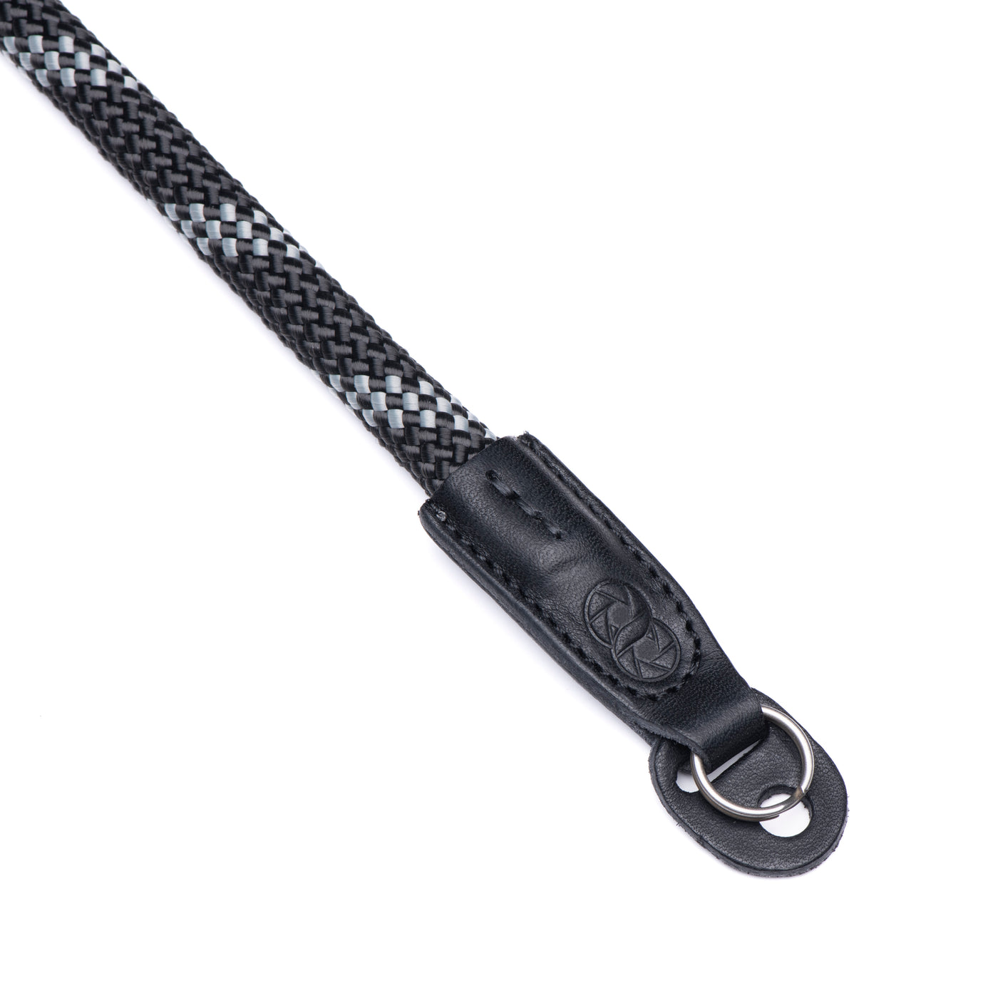 Leather ends of rope strap with steel ring and COOPH embossing  