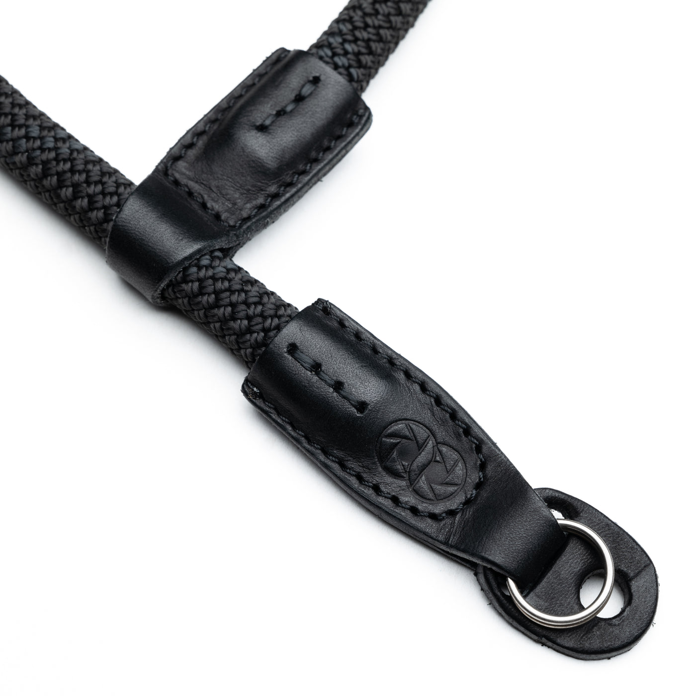 Rope Camera Hand Strap in a loop with metal ring 