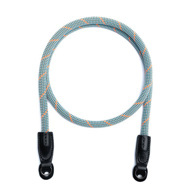 Rope Camera Strap in a loop with metal rings 