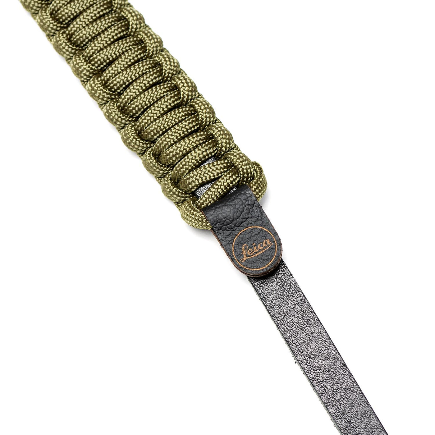 Leather end of Leica Paracord Strap 